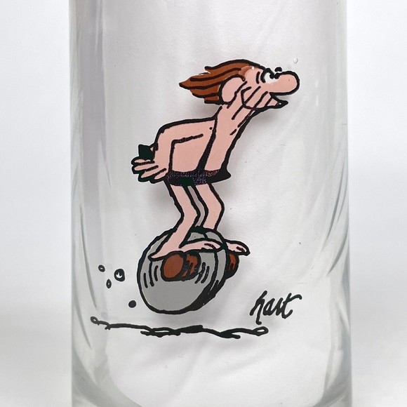 VTG 1981 Arby's B.C. Ice Age Collector Series Caveman THOR Glass Cup Premium - Picture 5 of 8